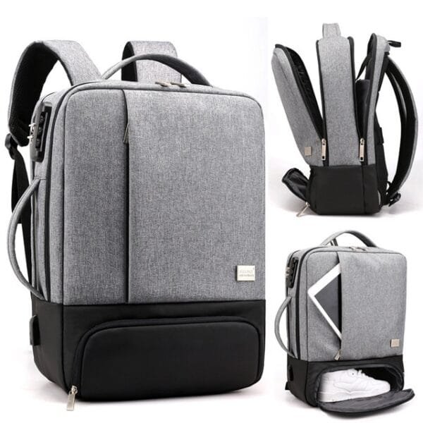 Men Backpack With USB Design 15.6 inch Laptop Bag