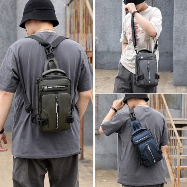 Men Crossbody Backpack Shoulder Chest Bags - Image 10