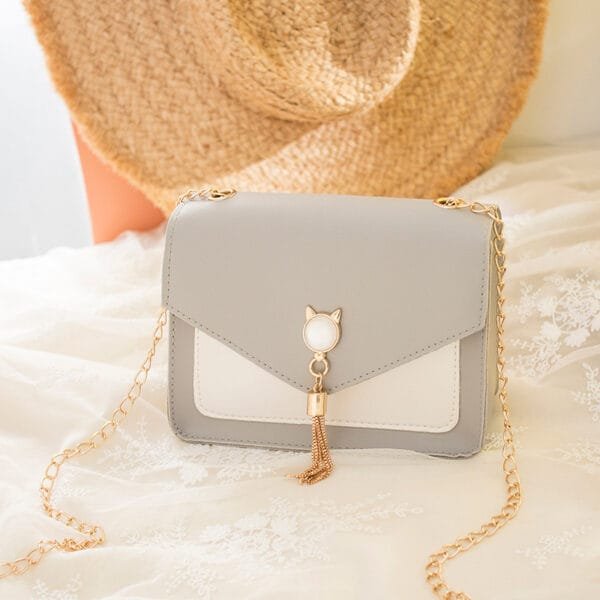 Lovely Women Messenger Chain One Shoulder Bag - Image 3