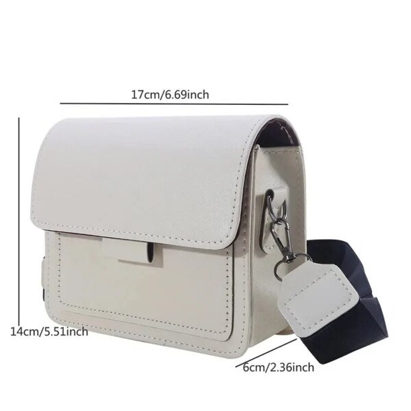 Women's Classic Designer PU Leather Crossbody Bag - Image 4