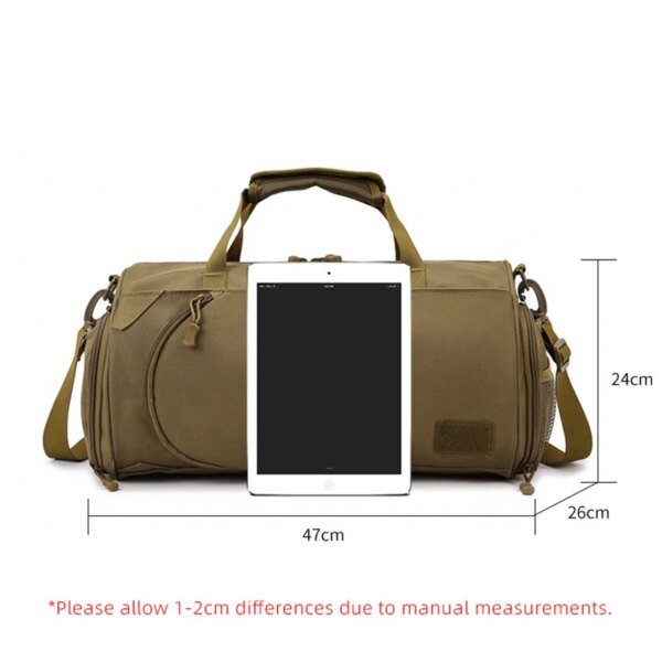 Men Gym Fitness Bag Large Capacity Dry Wet Separation Travel Sports Handbag - Image 5