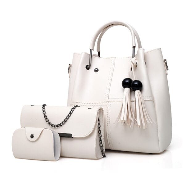 Women Shoulder Messenger 3-pieceS tassels Mother bags - Image 4