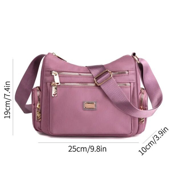 Women's Waterproof Nylon Shoulder Crossbody Bag - Image 2