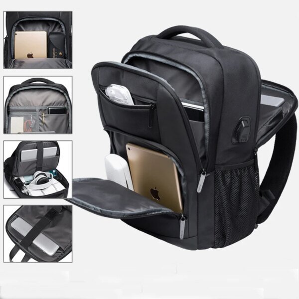 Men's Designer Laptop Backpack Tactical Business Travel Bag - Image 4