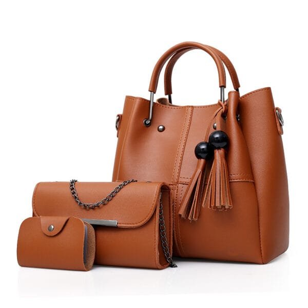 Women Shoulder Messenger 3-pieceS tassels Mother bags - Image 6