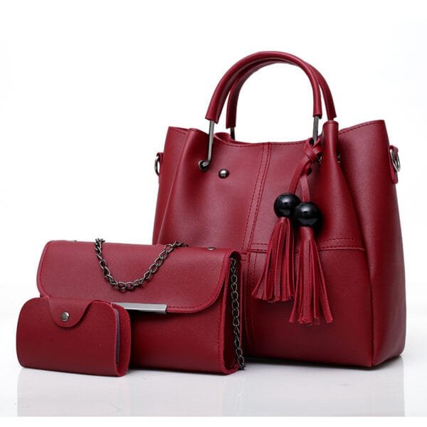 Women Shoulder Messenger 3-pieceS tassels Mother bags - Image 7