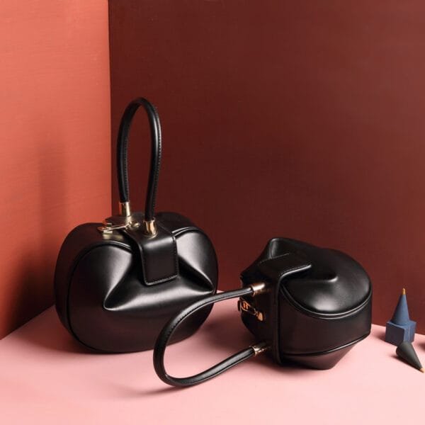 Leather handbags fashion dumplings handbag - Image 8