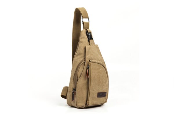 Men Chest Pack Canvas Crossbody Shoulder Handbag - Image 4