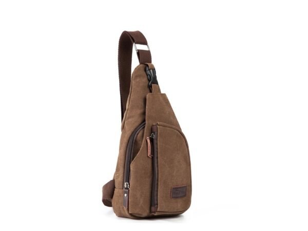 Men Chest Pack Canvas Crossbody Shoulder Handbag - Image 2