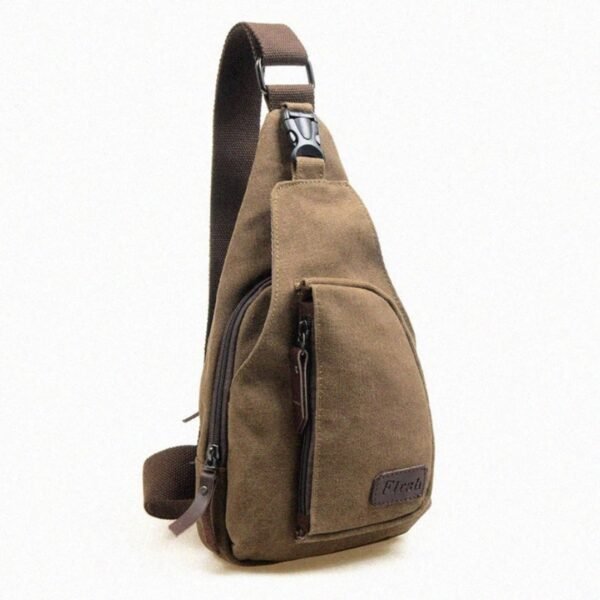 Men Chest Pack Canvas Crossbody Shoulder Handbag