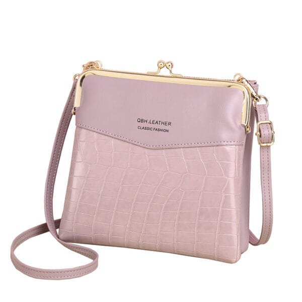 Lock Shoulder Bags Women Alligator Pattern Crossbody Phone Bag - Image 3