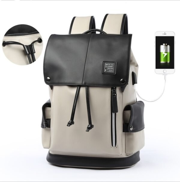 Men Business Rucksack Laptop Waterproof Backpack - Image 4