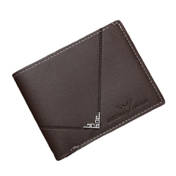 Men's Simplicity Multi-card-slot Lychee Pattern Short Wallet - Image 2