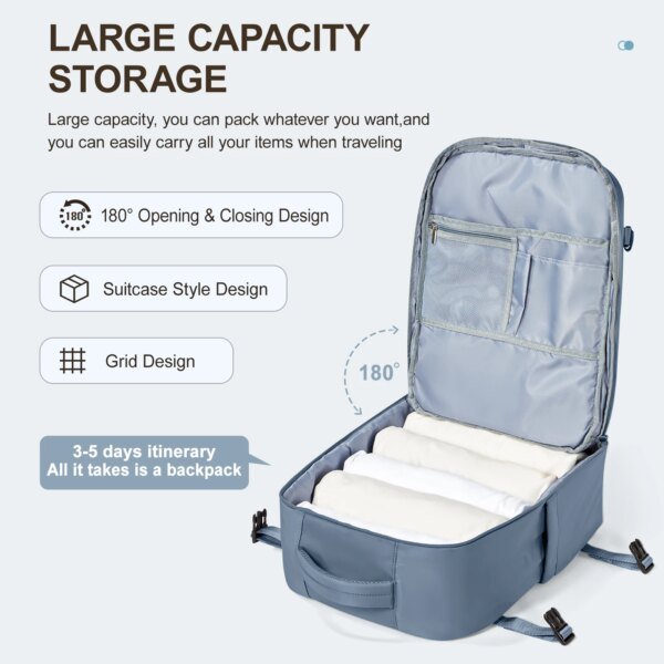 High Quality Women Men Laptop Travel Backpack Cabin Bag - Image 2