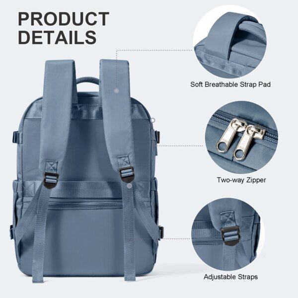 High Quality Women Men Laptop Travel Backpack Cabin Bag - Image 5