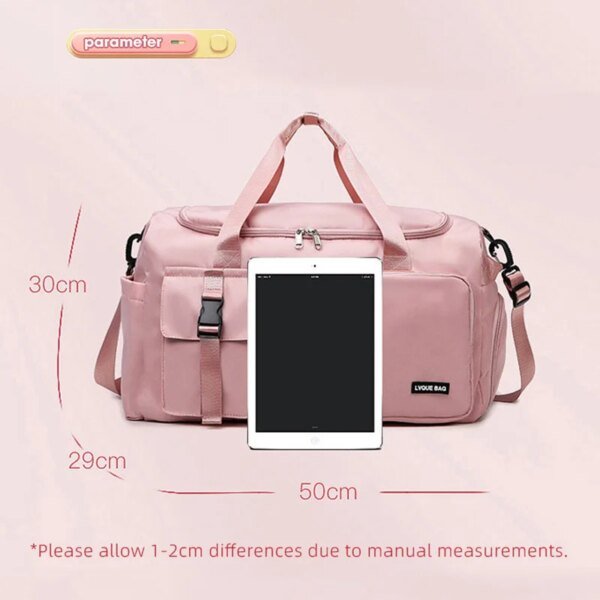 Women's Sports Gym Bag Dry Wet Travel Duffel - Image 5