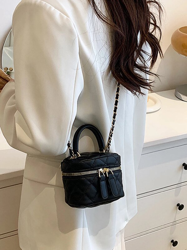 Mini Quilted Chain Crossbody Bag for Women Fashion Designer Handbag - Image 3