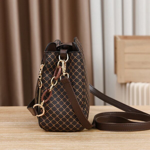 Luxury Design Bucket Large Capacity Crossbody Print Shoulder Bag - Image 3