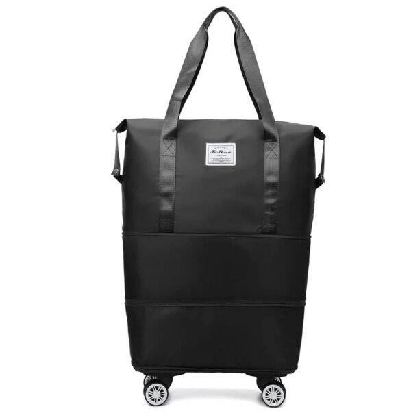 Oxford Cloth Large Capacity Travel Bag  Dry/Wet Separation Detachable Wheels - Image 3