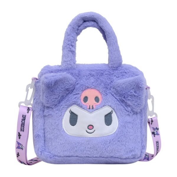 Kawaii Kuromi Cinnamoroll My Melody Plush Handbag Cosmetic Amp Travel Bag - Image 6