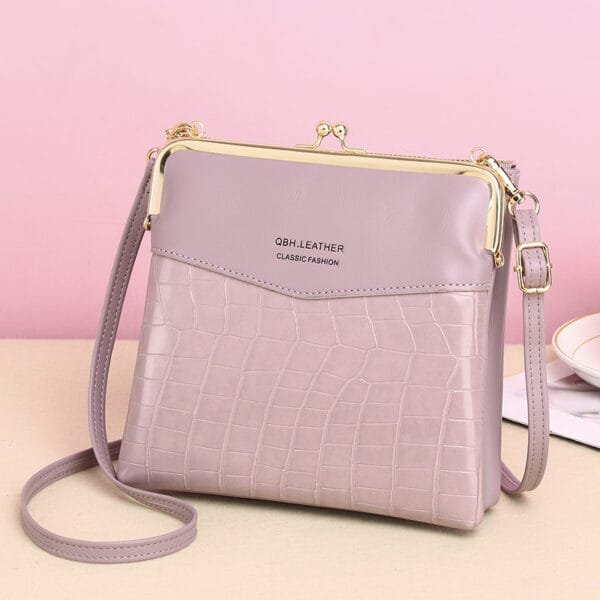 Lock Shoulder Bags Women Alligator Pattern Crossbody Phone Bag - Image 7