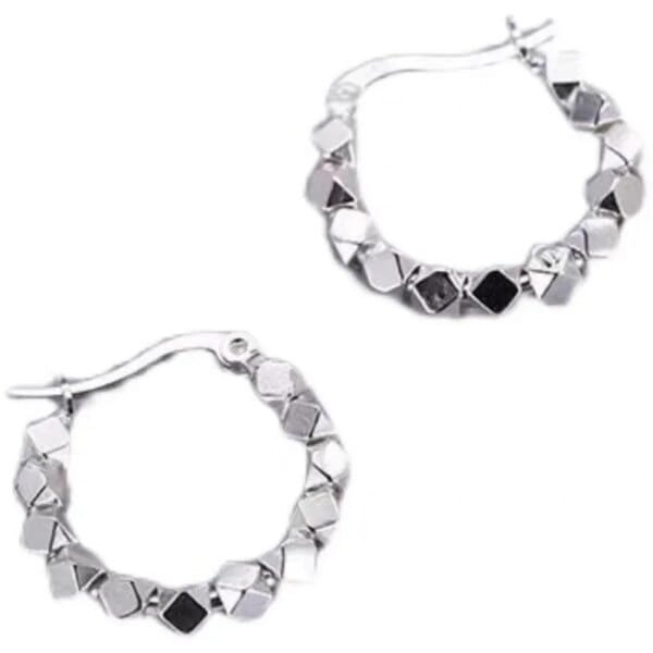 925 Sterling Silver Hoop Earrings Elegant Minimalist Jewelry Gift - Image 5