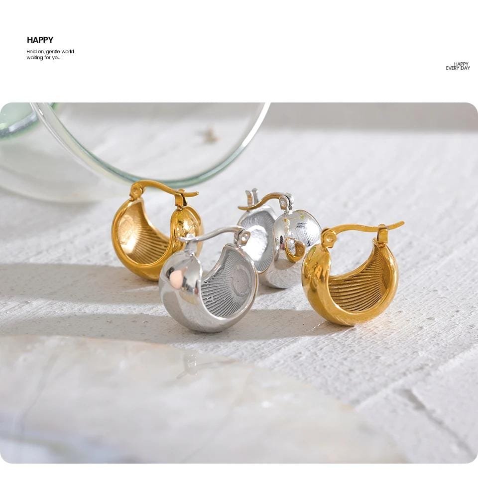 Yhpup Charm Stainless Steel Chunky Geometric Unusual Earrings Personalized Metal Rust Proof 18K Gold Color Jewelry Bijoux Femme Yhpup Charm Stainless Steel Chunky Geometric Unusual Earrings Personalized Metal Rust Proof 18K Gold Color Jewelry Bijoux Femme