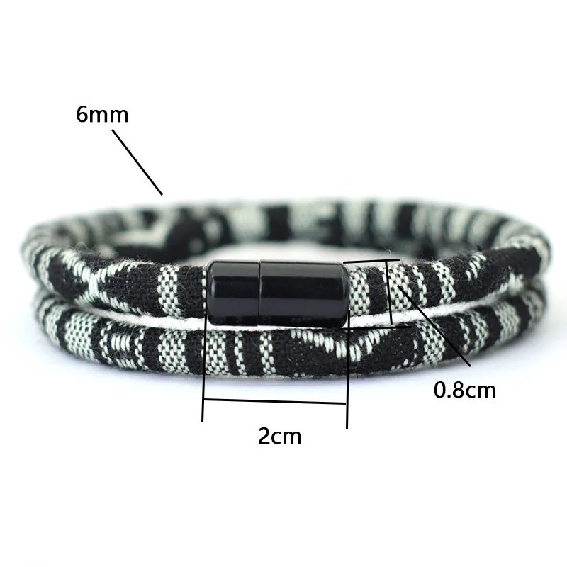 Men's Bohemia Magnetic Rope Beach Surf Bracelet - Image 4
